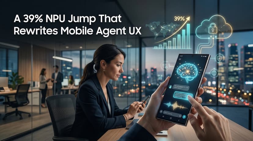 A 39% NPU Jump That Rewrites Mobile Agent UX