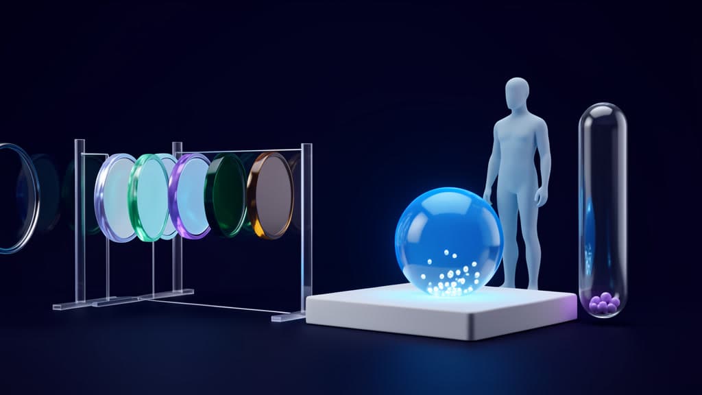 Abstract work tokens pass through a clear approval gate toward an evidence capsule, showing how agent-ready tickets need review and receipt paths.