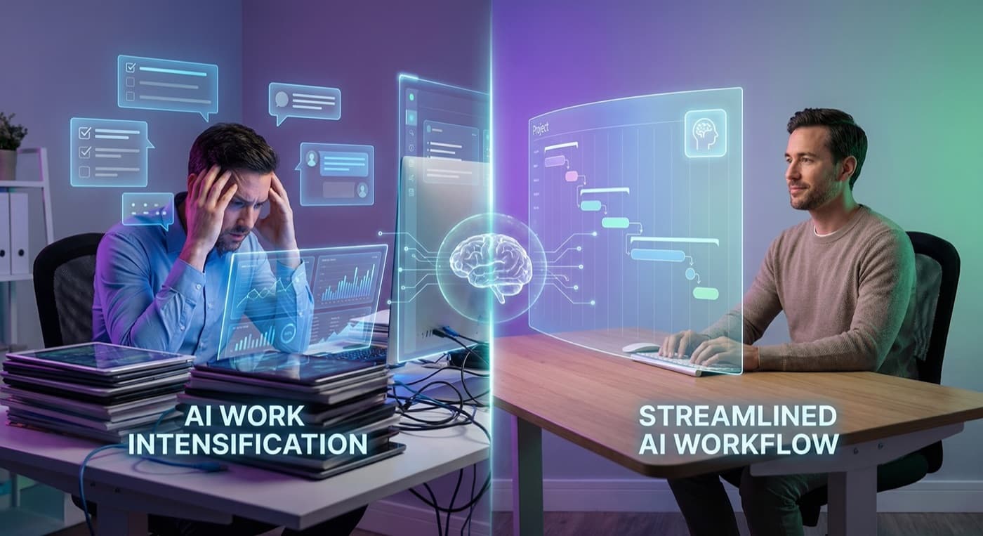 The AI Productivity Paradox: Why Tools Are Intensifying Work Instead of Reducing It (And How to Fix It)