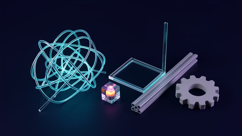A physical work order dissolving into three clean mechanical workflow lanes in a cool slate and cyan palette.