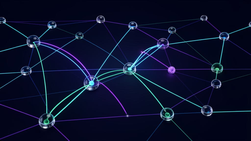 Cool-toned editorial evidence map with a small glowing contaminant spreading from one public-source node while a clean owned-source path stays reinforced.