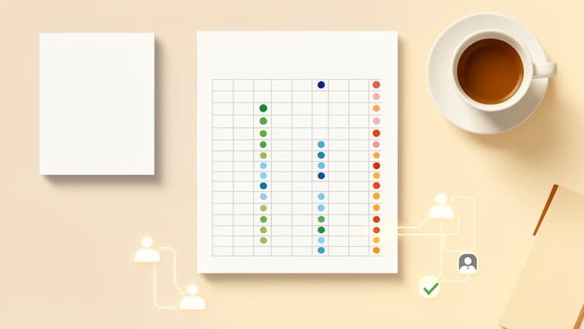 Abstract desk workflow illustration for Anthropic finance agent automation.
