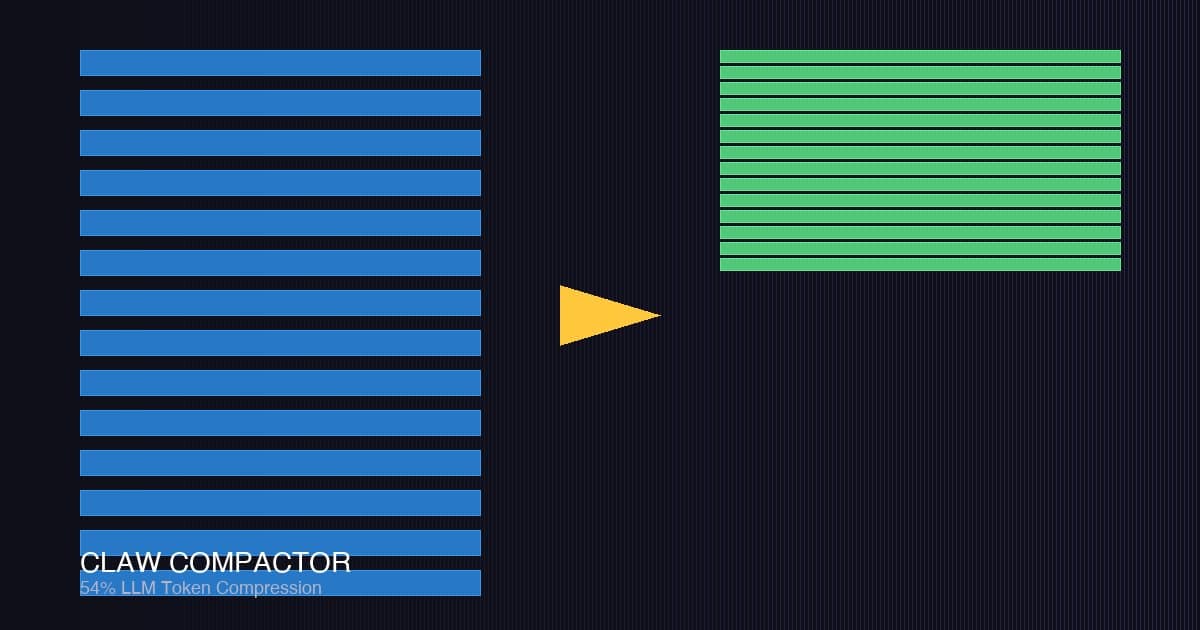 Claw Compactor Compresses LLM Context by 54% Without a Single Inference Call