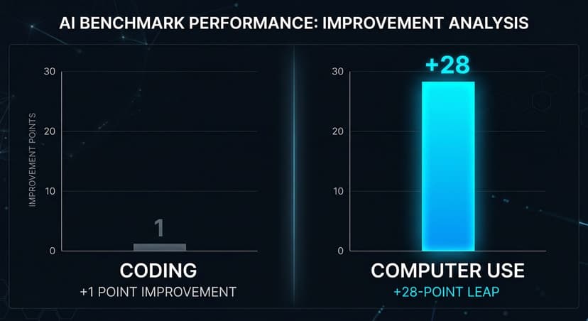 GPT-5.4 Barely Moved the Coding Needle. The Computer-Use Score Is a Different Story.