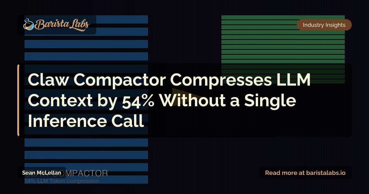 Claw Compactor Compresses LLM Context by 54% Without a Single Inference ...