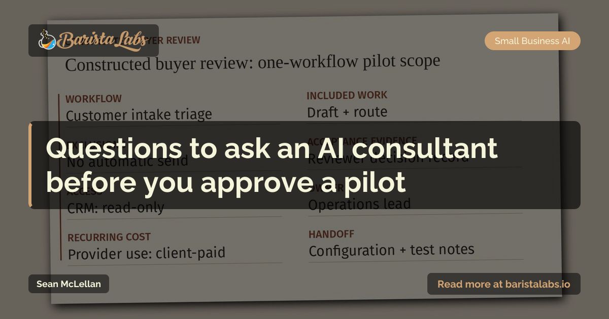 How to Choose an AI Consultant: A Small Business Guide