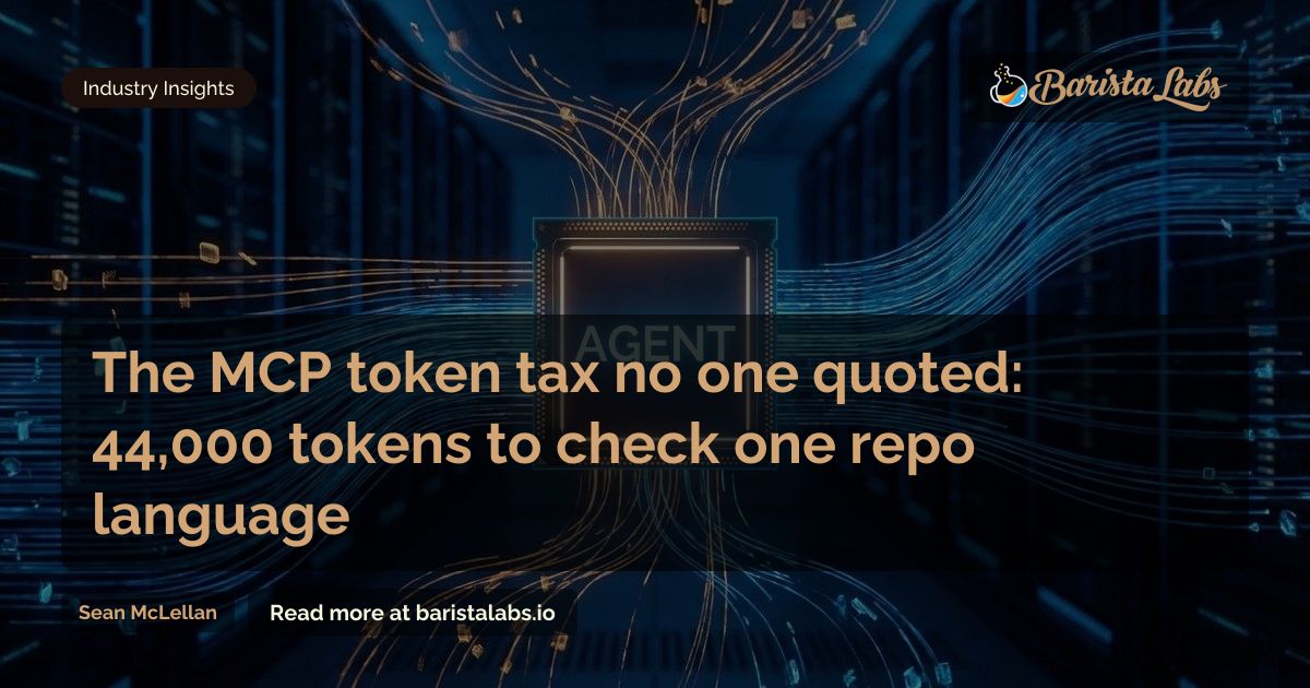 The MCP token tax no one quoted: 44,000 tokens to check one repo language